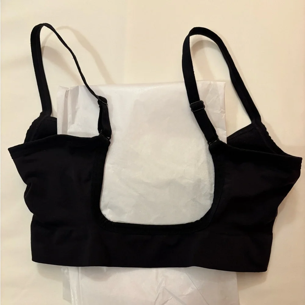 SKIMS Onyx/Black Seamless Bra - Backless/Square Back - Picture 4 of 4